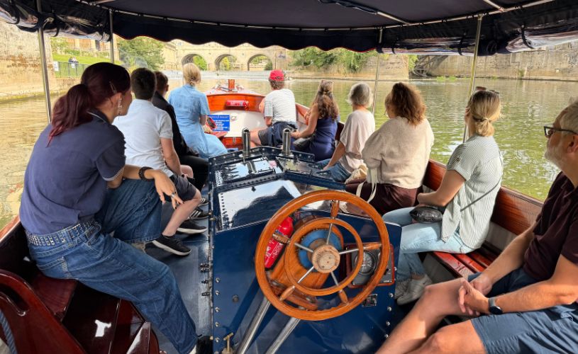 People on boat trip
